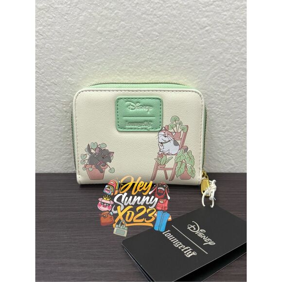 Loungefly Disney Cats & Plants Zip Wallet - Picture 2 of 4